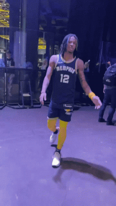 Basketball Player In Memphis Jersey Dancing GIF