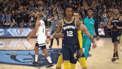Basketball Player In Memphis Jersey GIF