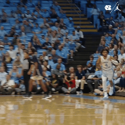 Basketball Player In NC Jersey GIF