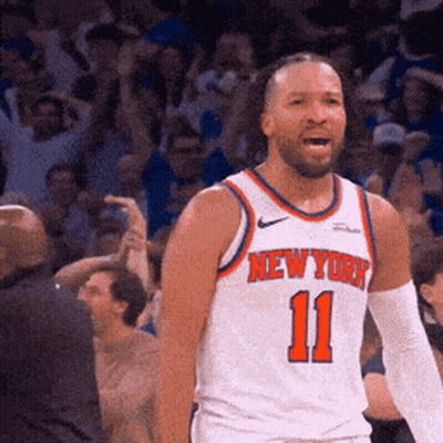 Basketball Player In New York Jersey 11 GIF