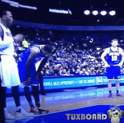 Basketball Player In Number 18 Jersey GIF