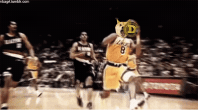 Basketball Player In Number 8 Jersey Dribbling Ball GIF