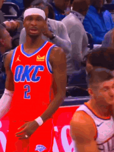 Basketball Player In OKC Jersey GIF