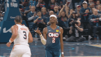 Basketball Player In OKC Jersey GIF