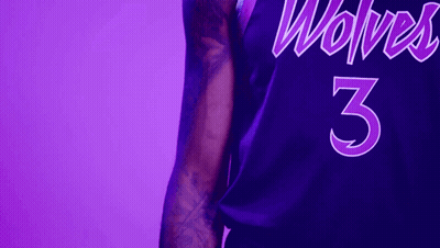 Basketball Player In Purple Jersey Number 3 GIF