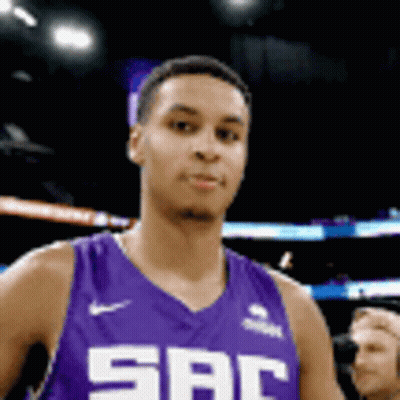 Basketball Player In Purple Jersey SBC GIF