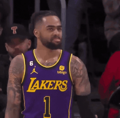 Basketball Player In Purple Lakers Jersey GIF