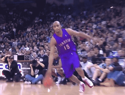 Basketball Player In Purple Number 15 Jersey GIF