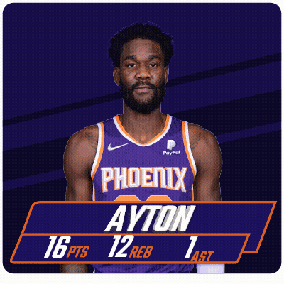 Basketball Player In Purple Phoenix Jersey GIF
