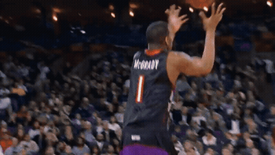 Basketball Player In Purple Toronto Jersey GIF