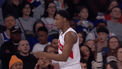 Basketball Player In Raptors Jersey GIF