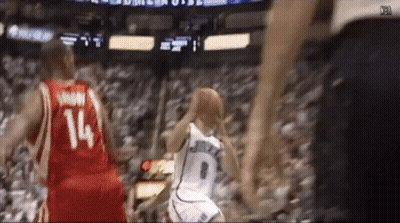 Basketball Player In Red Jersey Number 14 GIF