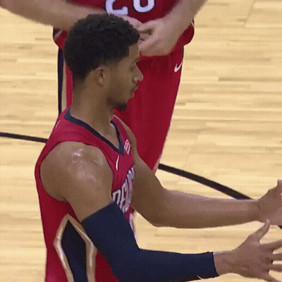 Basketball Player In Red Jersey Number 20 GIF