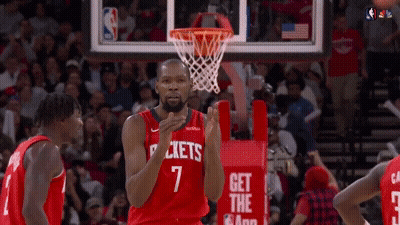 Basketball Player In Red Jersey Number 7 GIF