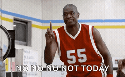 Basketball Player In Red Number 55 Jersey Pointing Up GIF