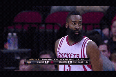 Basketball Player In Rockets Jersey GIF