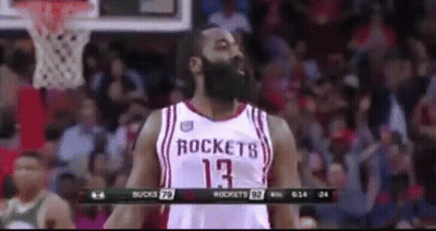 Basketball Player In Rockets Jersey GIF