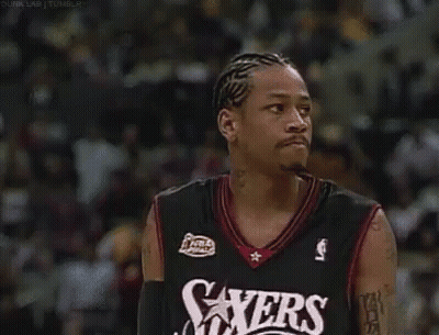 Basketball Player In Sixers Jersey GIF