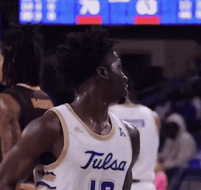Basketball Player In Tulsa Jersey Number 10 GIF