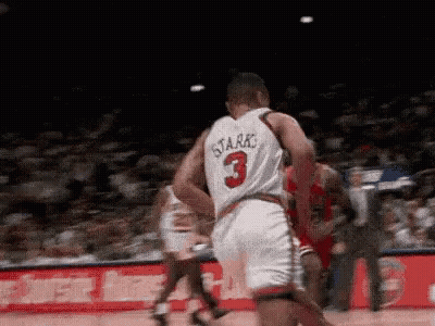 Basketball Player In White Jersey Number 3 GIF