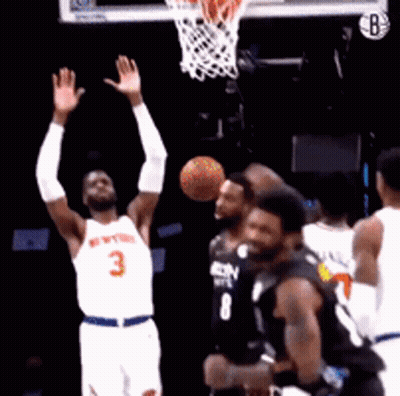 Basketball Player In White Jersey Number 3 Shooting GIF