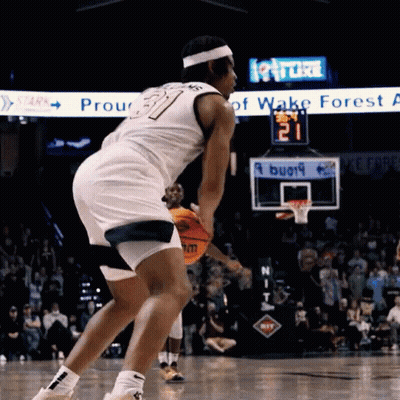 Basketball Player In White Jersey Number 37 GIF