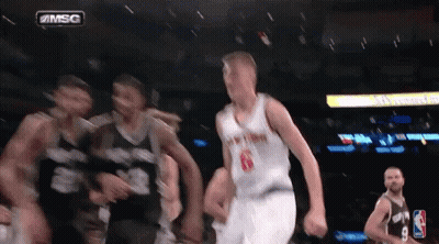 Basketball Player In White Jersey Number 6 GIF