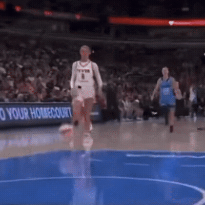 Basketball Player In White Jersey Number 9 GIF