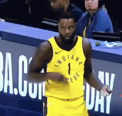 Basketball Player In Yellow Indiana Jersey Dancing GIF