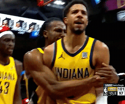 Basketball Player In Yellow Indiana Jersey GIF