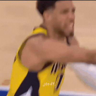 Basketball Player In Yellow Jersey Jordy GIF