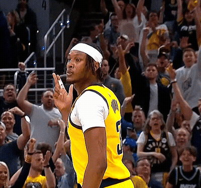 Basketball Player In Yellow Jersey Number 2 GIF