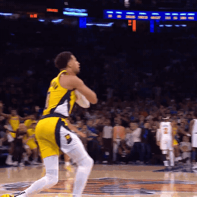 Basketball Player In Yellow Jersey Number 2 GIF