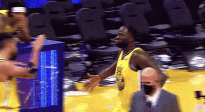 Basketball Player In Yellow Jersey Walking GIF