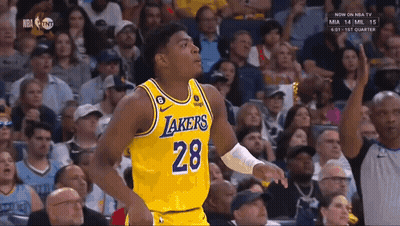 Basketball Player In Yellow Lakers Jersey GIF