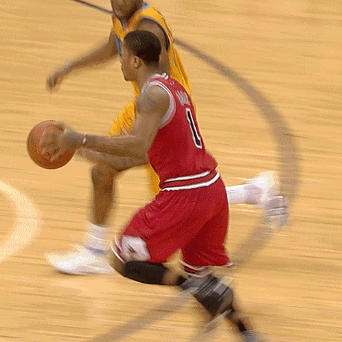 Basketball Player In Yellow Yola Jersey GIF