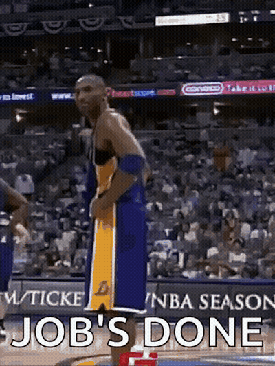 Basketball Player Job's Done