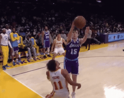 Basketball Player Jumping For Ball GIF