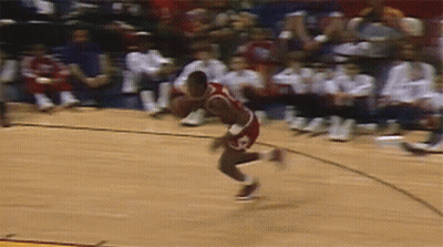 Basketball Player Jumping In Front Of Crowd Saying Smart GIF
