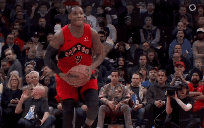Basketball Player Jumping In Red Jersey GIF