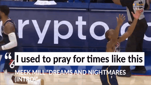 Basketball Player Kneeling By Sign Saying I Used To Pray For Times Like This GIF