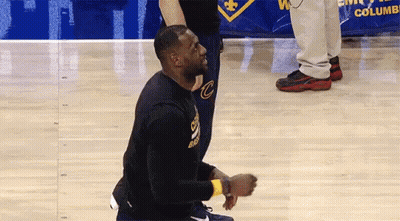 Basketball Player Kneeling On Court GIF