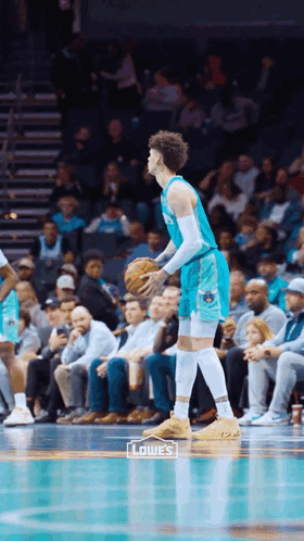 Basketball Player Lowe's Logo GIF