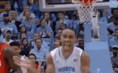 Basketball Player Making Funny Face In Front Of Crowd GIF