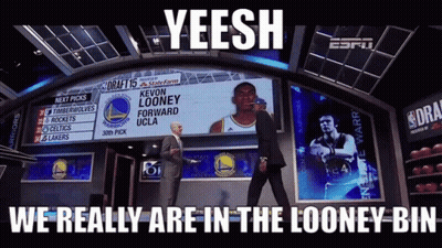 Basketball Player Making Funny Face In Front Of Crowd GIF