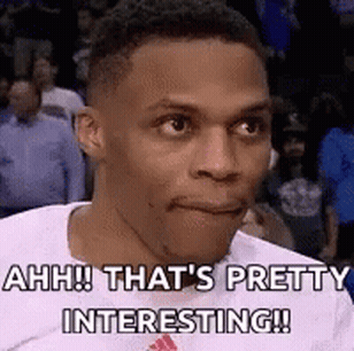 Basketball Player Making Funny Face Saying That's Pretty Interesting GIF