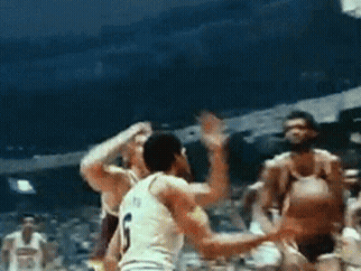 Basketball Player Number 1 Blocking GIF