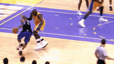 Basketball Player Number 1 Dribbling GIF