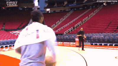 Basketball Player Number 1 Dribbling GIF