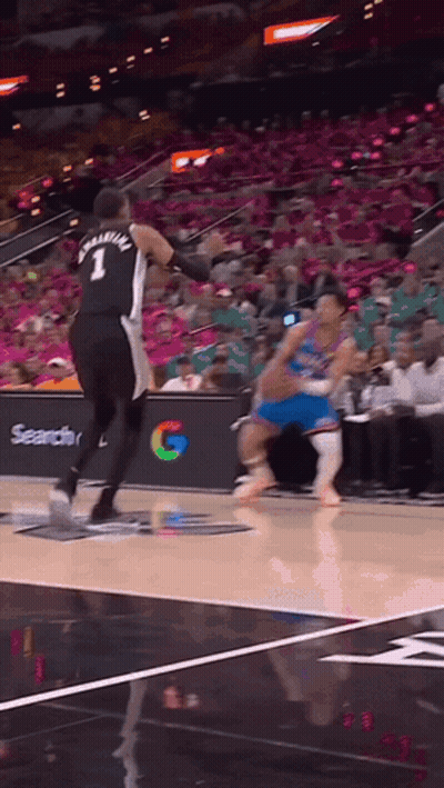 Basketball Player Number 1 Dribbling GIF